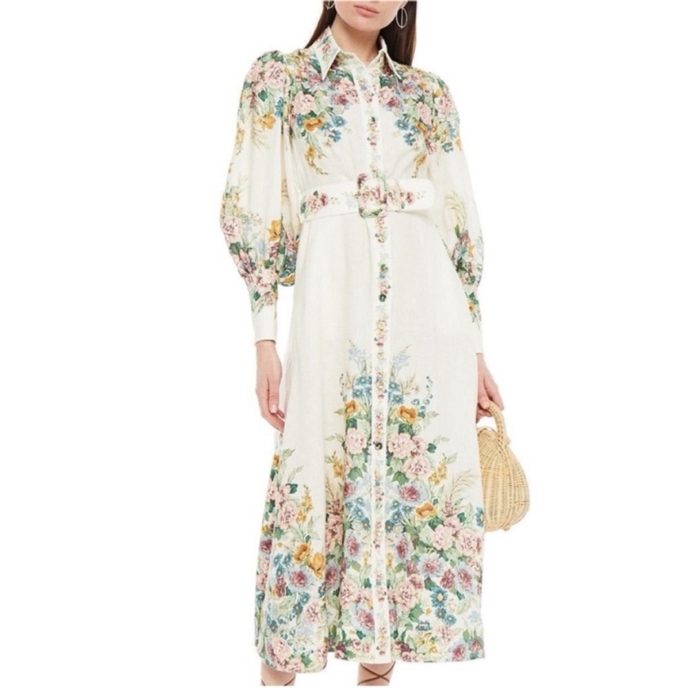 NWT Zimmermann Wavelength Floral Midi Dress 0P